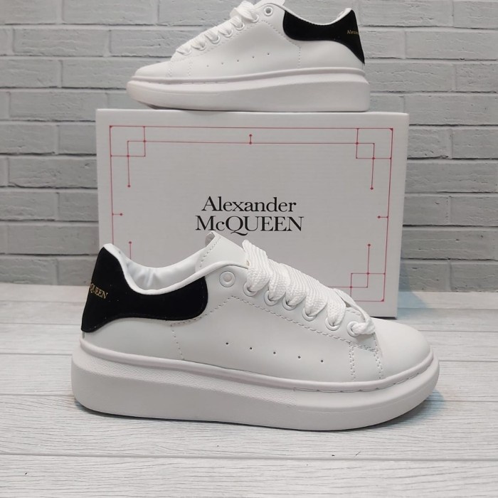 [COD] Sepatu Alexander mcQueen Reflextive Mirror1:1Quality - Hitam Putih [COD]