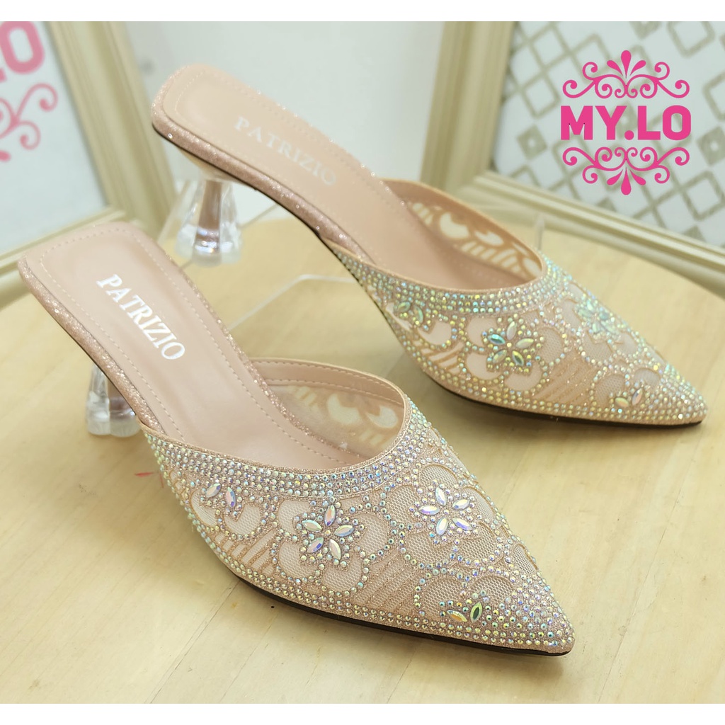 SANDAL PESTA WANITA SELOP KEBAYA WEDDING IMPORT