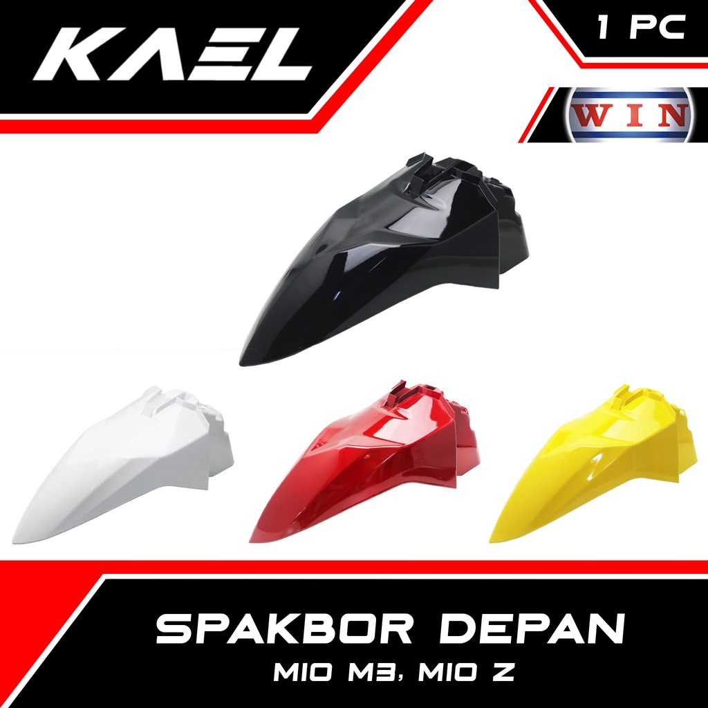 WIN Spakbor Depan Yamaha Mio M3 Mio Z Variasi Hitam Putih Merah Kuning Spakboard Slebor Spak Bor Board Cecepet Front Fender