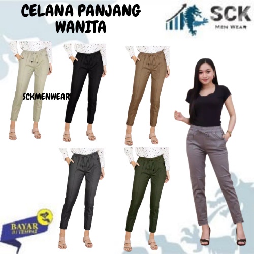 Celana Panjang BAGGY PANTS Carry Blessing PREMIUM AMERICAN DRILL / Pakaian Kerja Formal Wanita - sckmenwear GROSIR