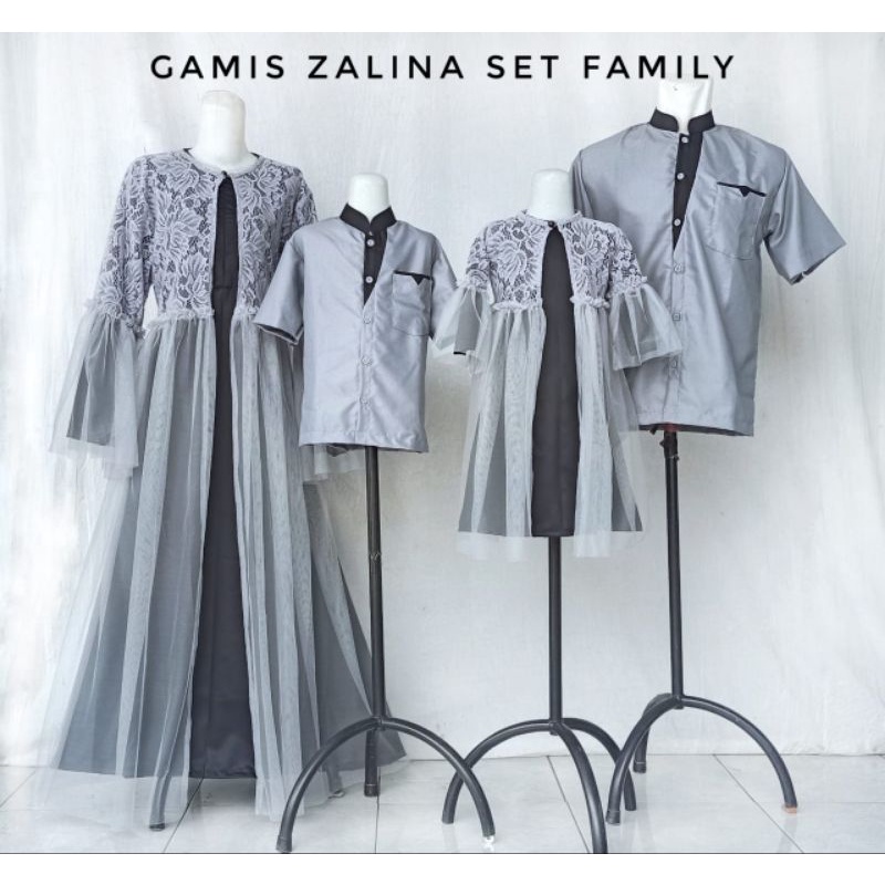 gamis zalina set family/baju lebaran terbaru/gamis lebaran terbaru/baju lebaran keluarga/gamis couple family/gamis couple ibu dan anak/gamis lebaran couple