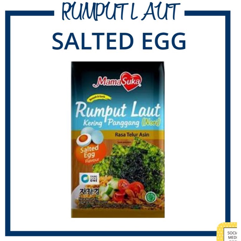 

MamaSuka Rumput Laut Panggang Varian Salted Egg 4.5gr