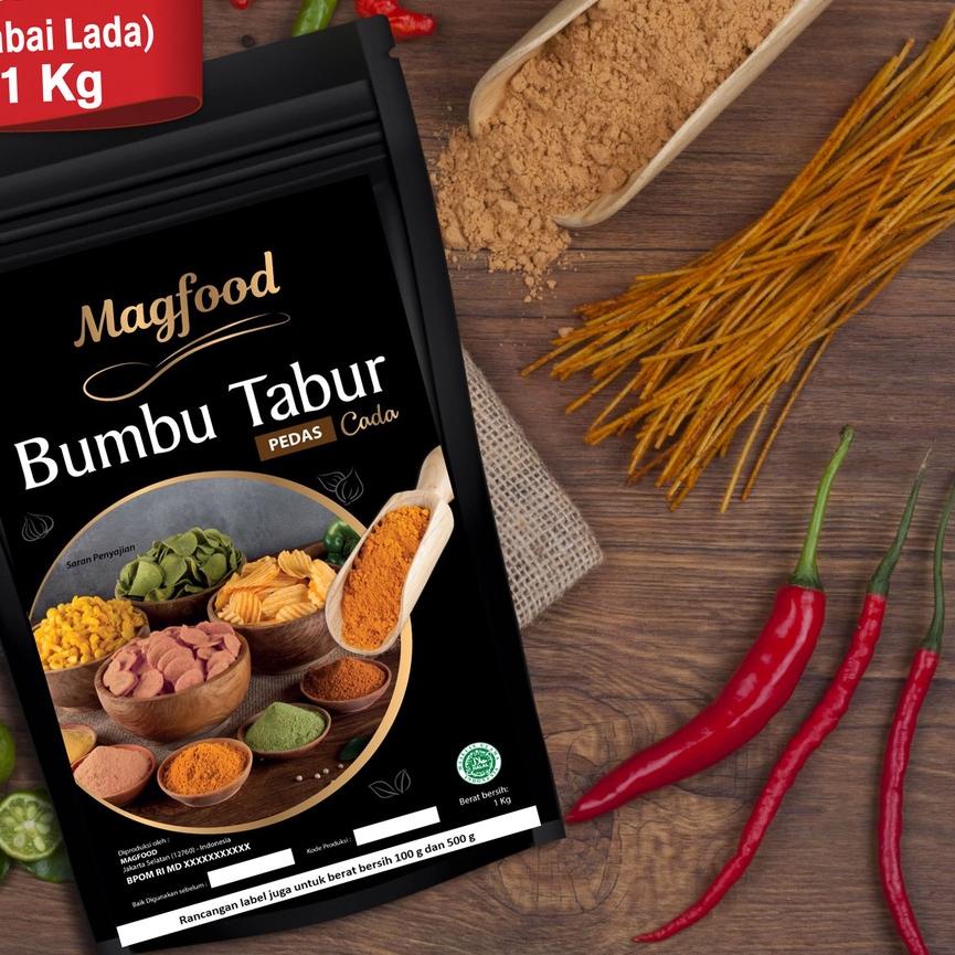 

❀ Magfood Bumbu Tabur Pedas Cada (Extra Pedas) 1 KG ❉