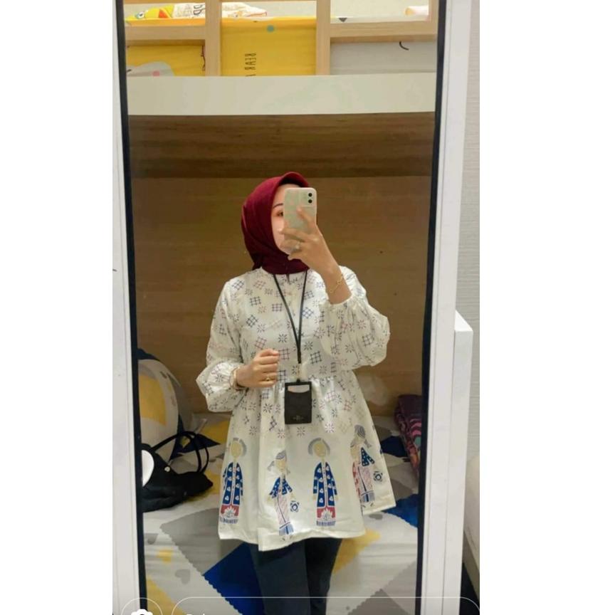 Sale ATASAN BU TEJO BAJU KERJA WANITA BLOUS BATIK