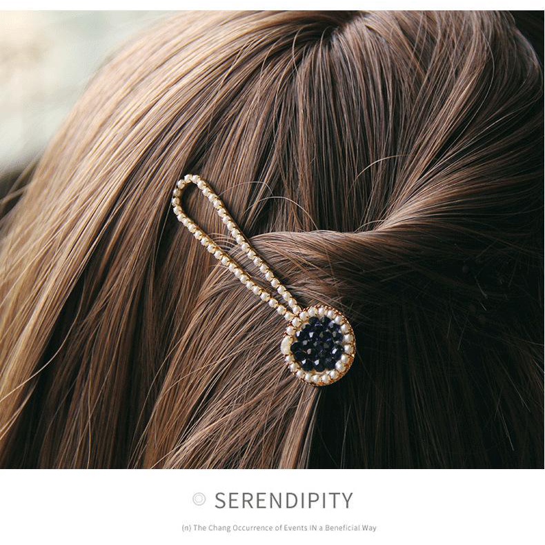 Jepit Rambut Korea Fashion Wanita Elegan Klip mutiara Zirkon MotIf Baru High Quality Import