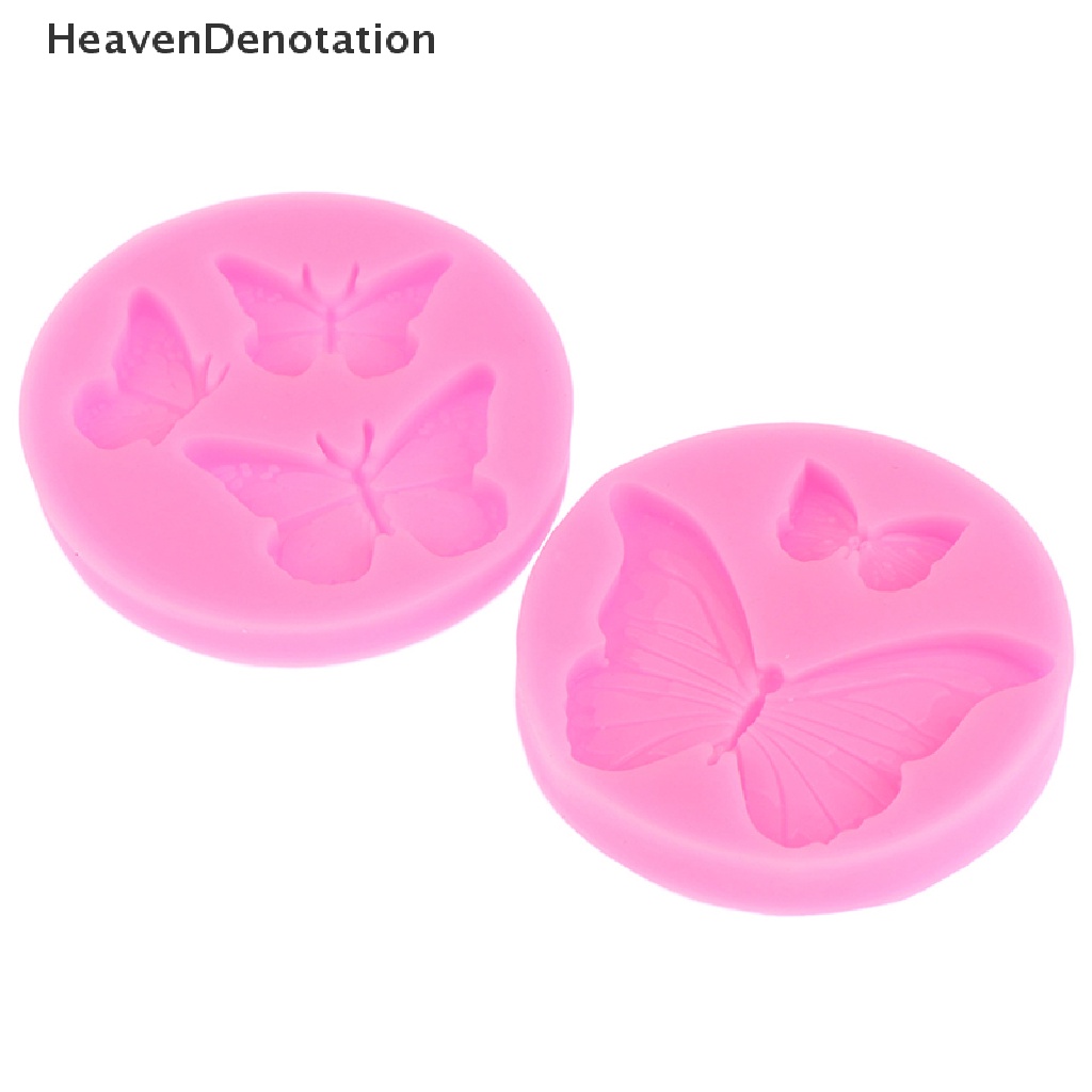 [HeavenDenotation] 1pc Cetakan Silikon Kupu-Kupu Mini Butterfly Cake Mold DIY Desserts Dekorasi HDV