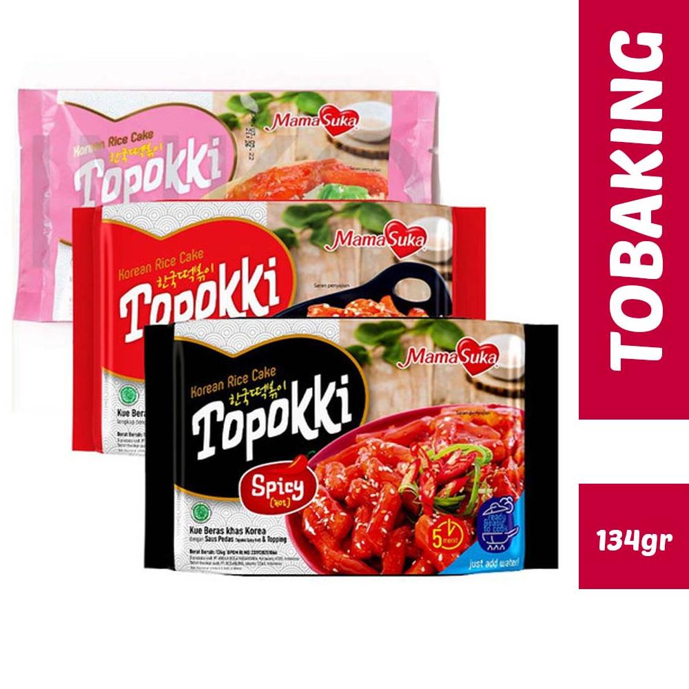 

X81 Mamasuka Topokki mama suka Tteokbokki topoki snack Instan Korean Rice Cake HALAL Original Creamy Hot Spicy 134g HOT SALE ⇚