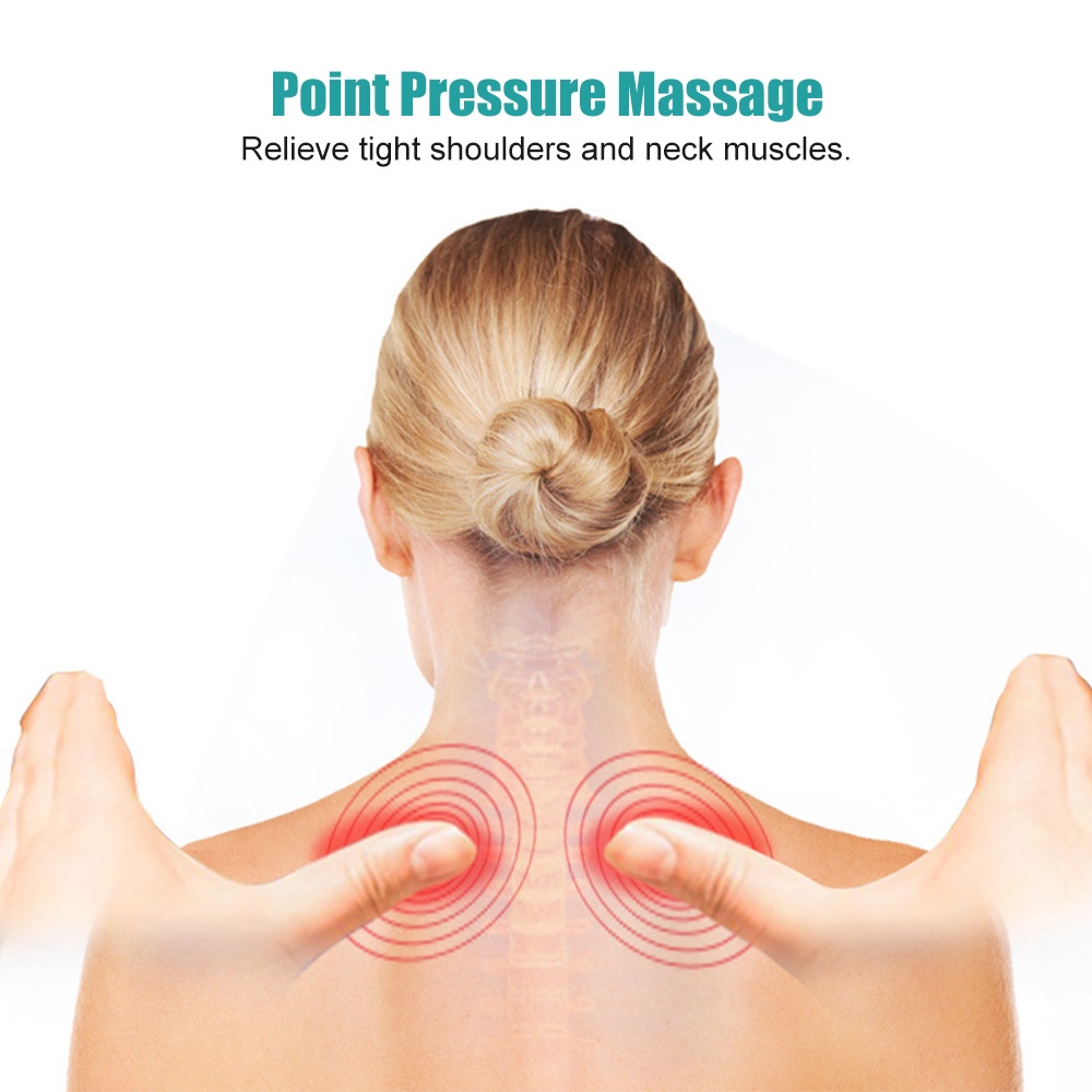 Salorie Neck Massage Pillow Neck Shoulder Cervical Chiropractic Traction Device Pillow Untuk Pereda Nyeri Tubuh Pijat Leher
