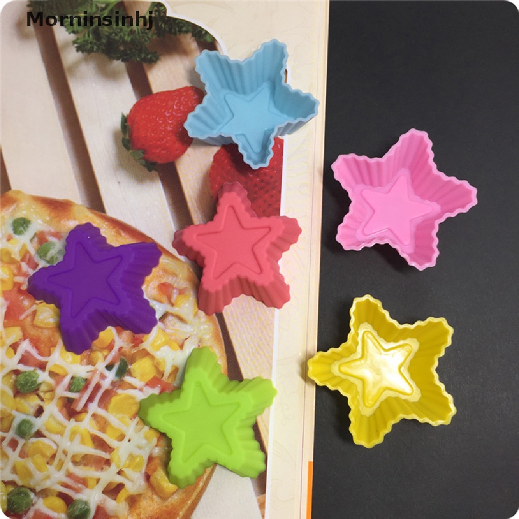 Mornin 6pcs Alat Kue Silikon Baking Cetakan Silikon Cupcake Dan Muffin Cupcake Untuk DIY id