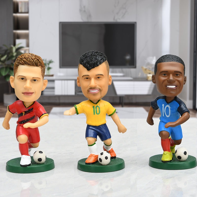 Carton Lionel Messi Action Figures Kylian Mbappé Neymar Toy Kids Xmas Gift