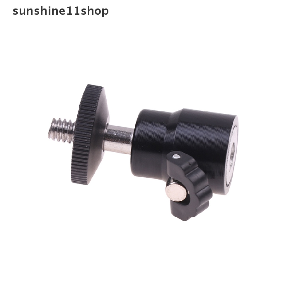 Sho 1Pc 1per4kepala Metal Bulat Sekrup Untuk Kamera Tripod LED Flash Tripod N