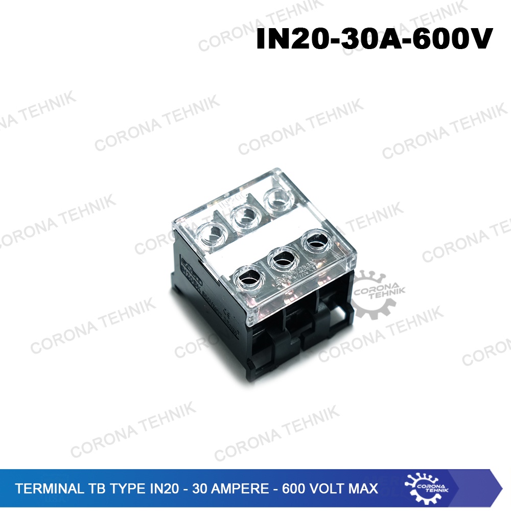 Type IN20 - 30 Ampere - 600 Volt Max Terminal TB