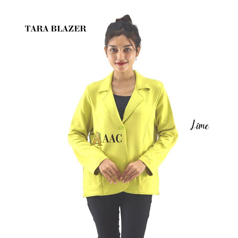 Tara Blazer, Blazer Wanita Korean Bahan Scuba Tebal Dan Adem