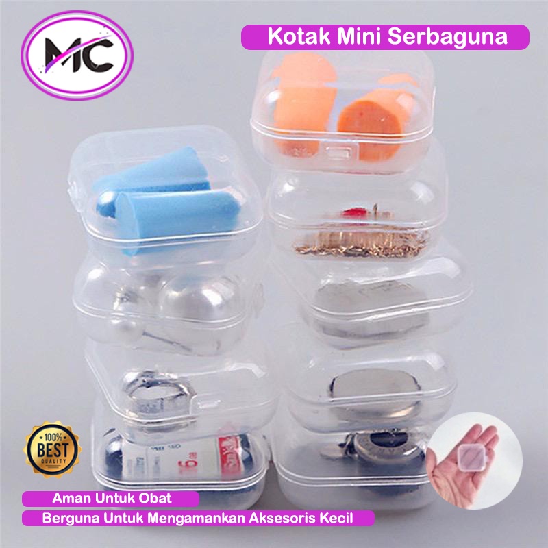 Kotak Obat Mini Box Kecil Tempat Perhiasan Mini Anting Memory Card Kotak Plastik Serbaguna ini Storage Box