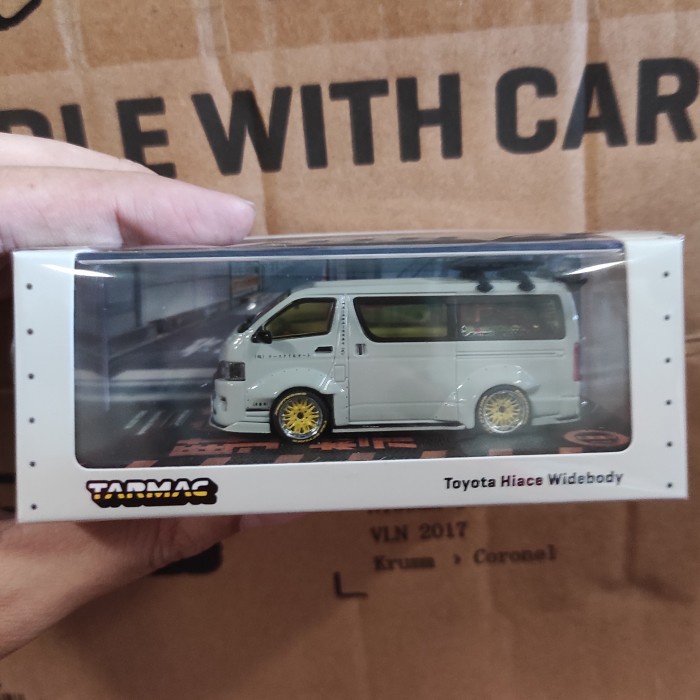 Diecast Tarmac Works Toyota Hiace Widebody Grey Special Edition