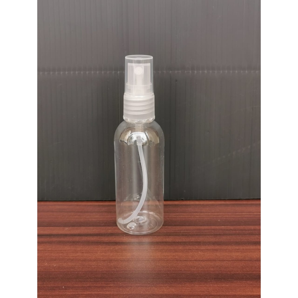 Botol SPRAY Elegant PET 60 ml 60ml.. Bening Clear Transparan (VC)