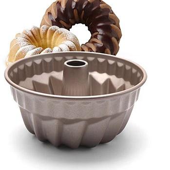 ➽ T.B.T - Loyang Bolu Kugelhopf 22 Marmer Mini, Loyang Pan Cake Bolu Marmer Diameter 18cm - Premium 