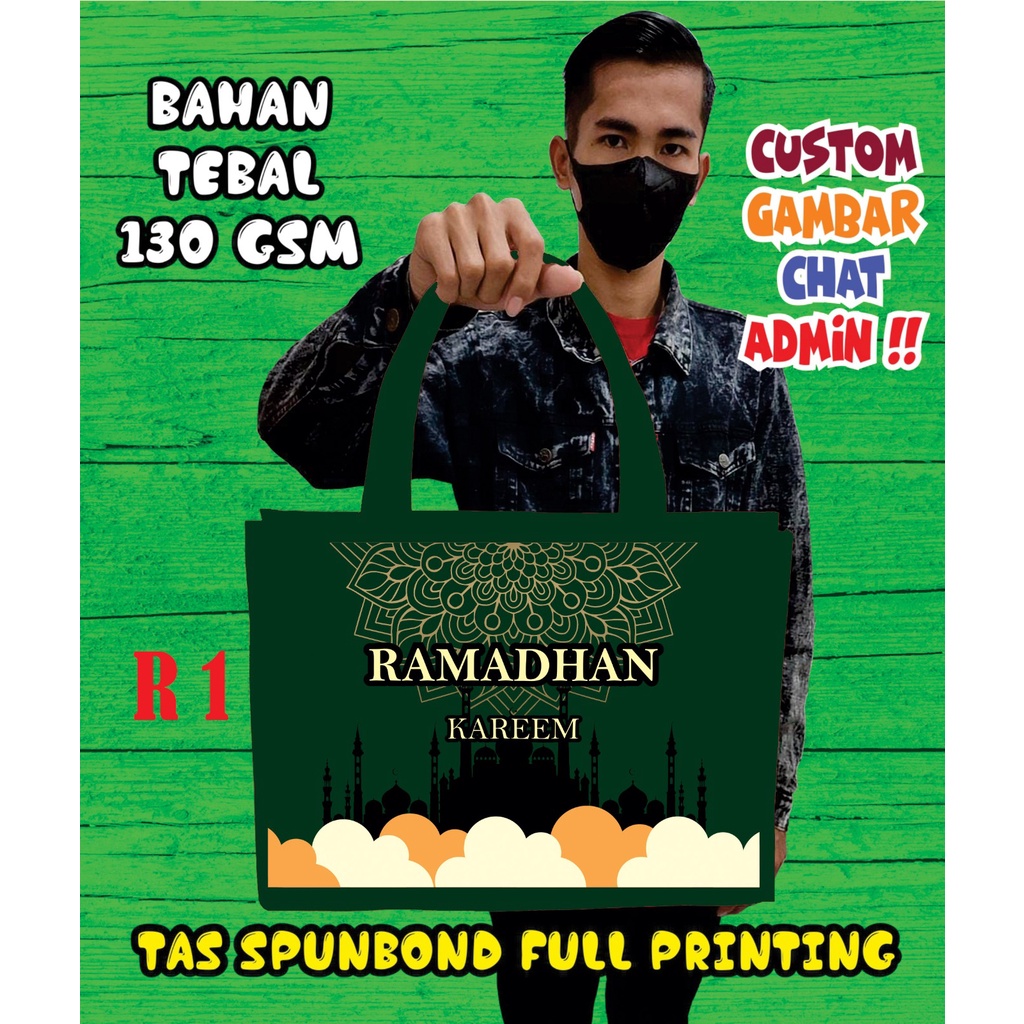 

Tas Tote Bag RAMADHAN/Tas Spundbond Tebal Desain RAMADHAN/Goodie Bag Spundbond RAMADHAN/Souvenir Edisi RAMADHAN/Tas Spundbond Custom