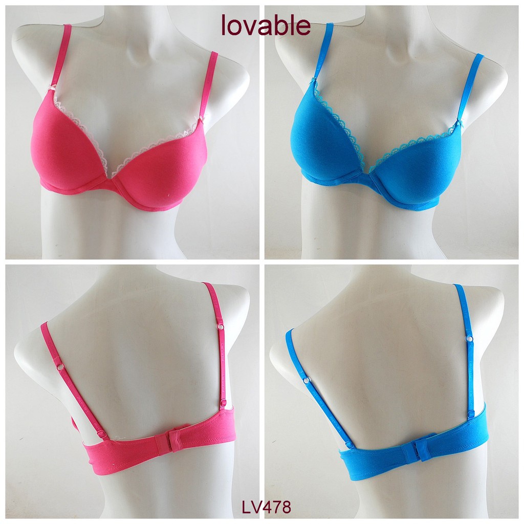 BRA KATUN LOVABLE BY H&M HNM PUSH UP COTTON BRA RENDA ATAS SIZE 36DD 36E (80DD) 38DD 38E (85DD)