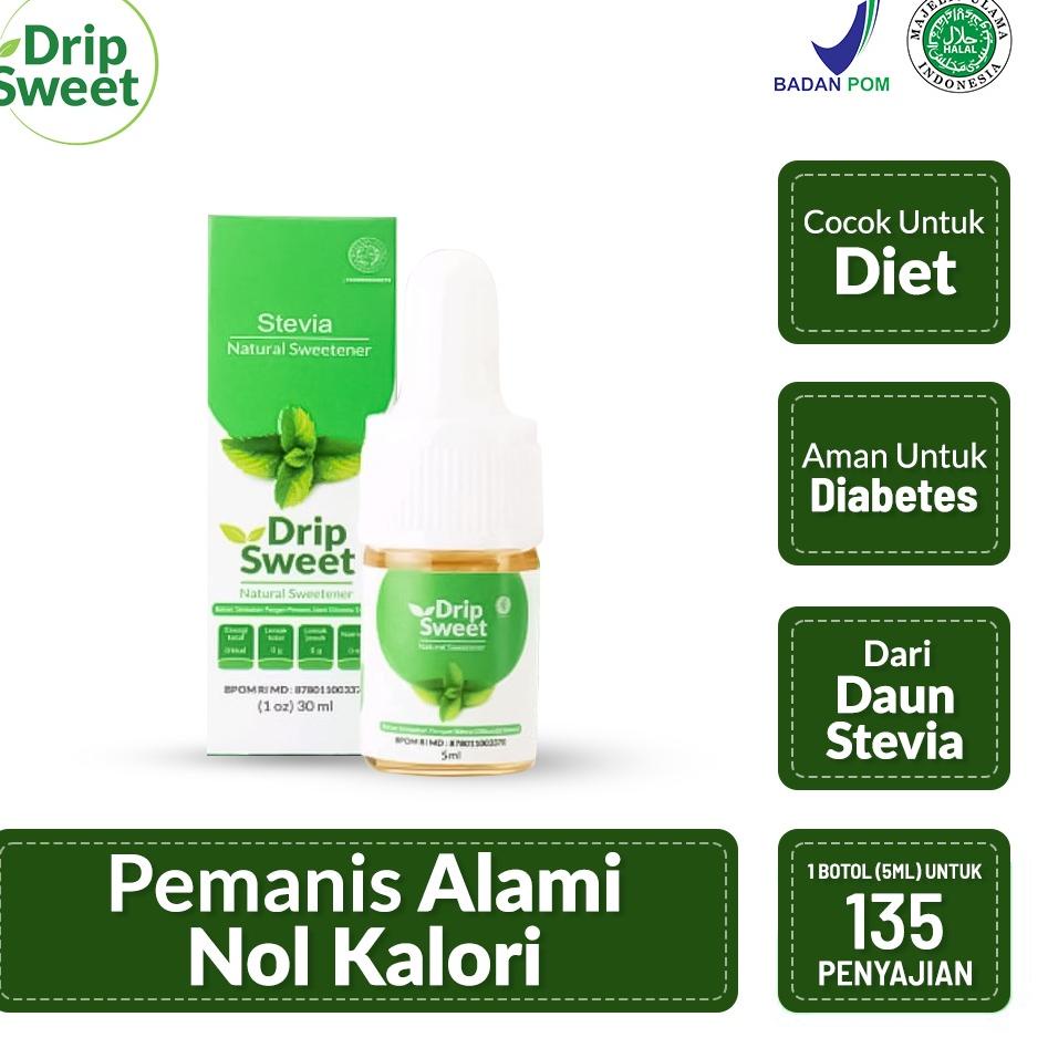 

️✔️✔️ Drip Sweet 5ml Stevia Cair !!!
