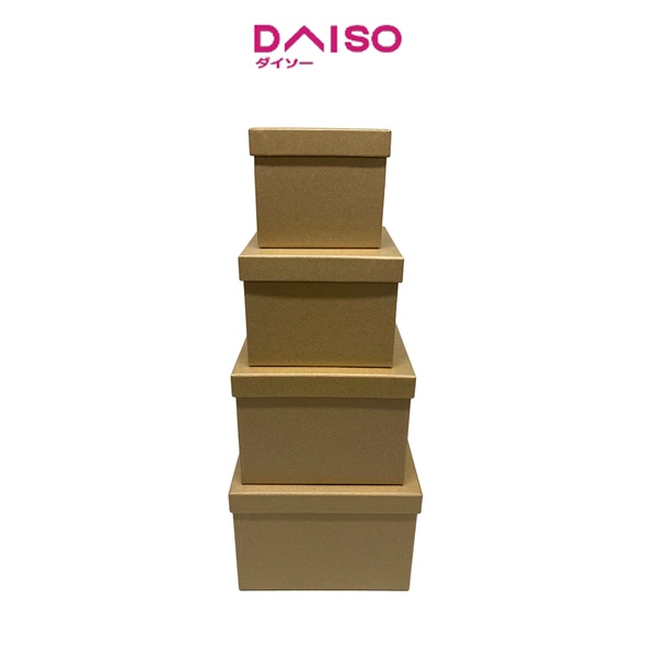 

Daiso Paper Box -Square- Kraft- Plain