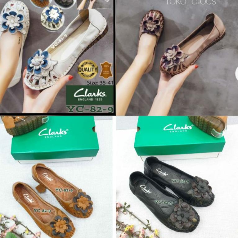 MURAH MERIAH CLARKS FLAT BUNGA FLOWER 82-9 / CLARKS BUNGA / SEPATU WANITA clarks 858