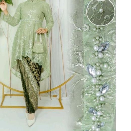 ❉ RR Kebaya Aurora Lesti Mutiara Payet//Setelan Kebaya Lesti Kejora//Kebaya Modern Payet//Kebaya Bro