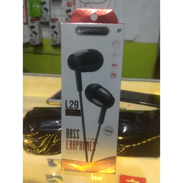 Headset Extra Bass L29/Stereo Earphone