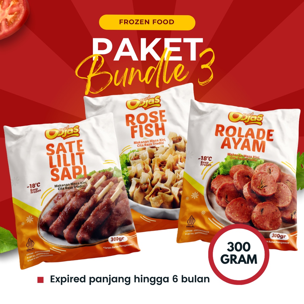 

Paket Bundle Frozen Food Sate Lilit Sapi Rolade Ayam Rose Fish Odjas Food