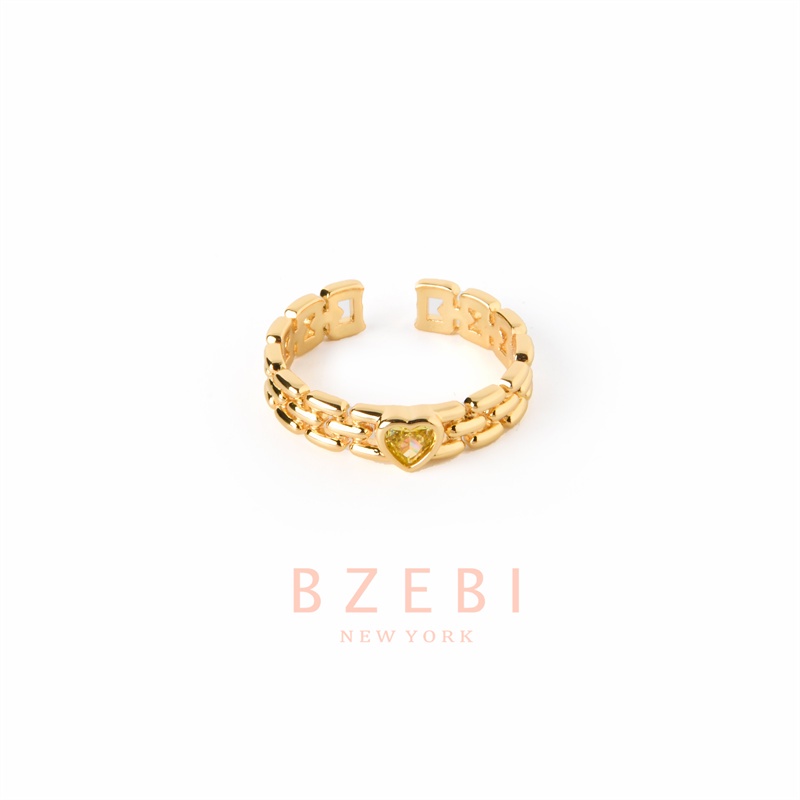 Bzebi Cincin Emas Berlian 18k, Cincin Terbuka Ajustable, Anti Karat, Gaya Korea, Aksesoris Fashion Wanita, Aksesoris Sehari-Hari, Perhiasan Premium, Hadiah Ulang Tahun Dengan Box 912r