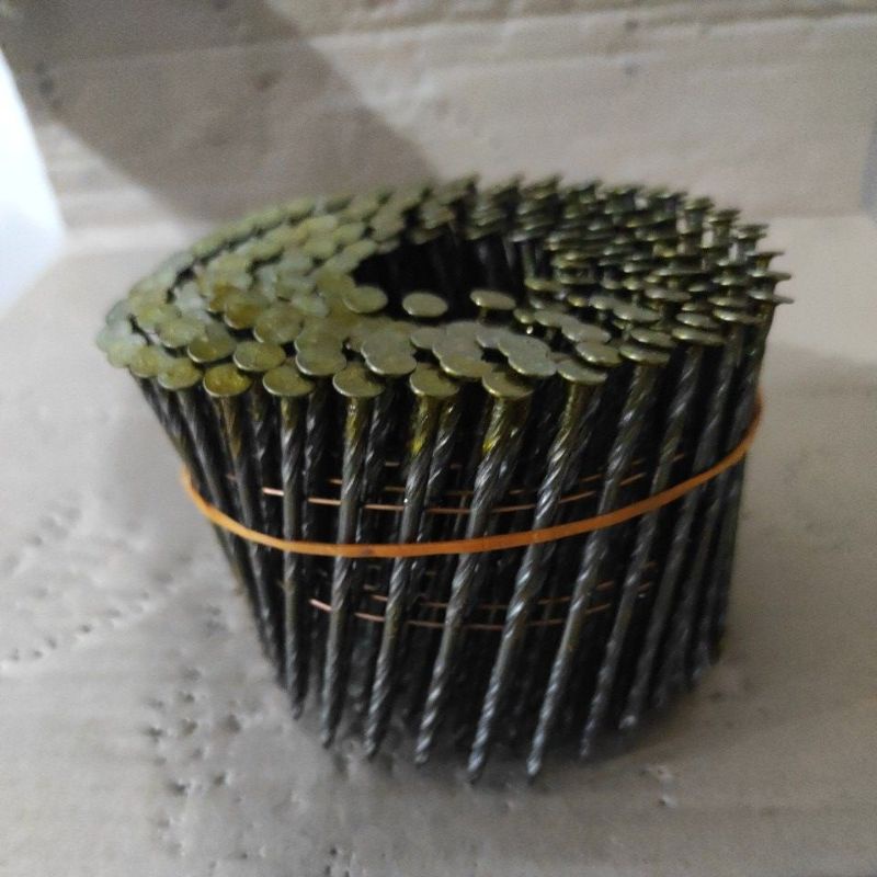 Paku tembak palet 70 mm ulir paku rambo 7cm Ulir isi 225 pcs / roll / ikat