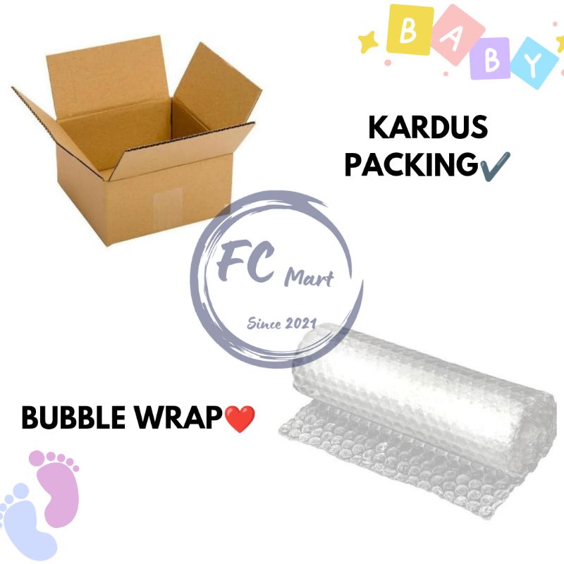 

Tambahan Packing BUBBLE WRAP / KARDUS PACKING / PLASTIK HITAM