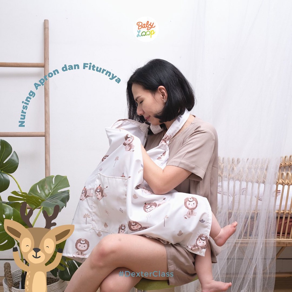 Baby Loop Nursing Cover Apron Menyusui - Apron Menyusui Multifungsi Kain Menyusui