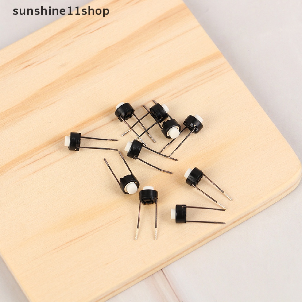 Sho 10Pcs 6 * 6 * 5mm Mini Micro Momentary Tactile Push Button Switch DIP Tact Pushes N