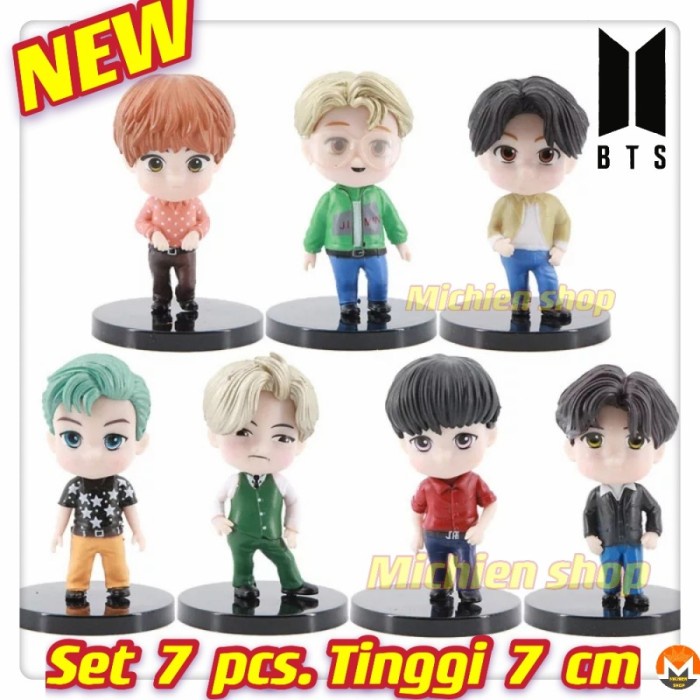 ✿ BISA COD✿ BTS Tiny Tan X Baskin Robbins Action Figure Set isi 7 - BTS BARU