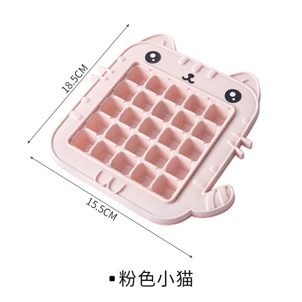 Cetakan Es Batu Ice Tray Karakter Lucu dengan 25 Kotak