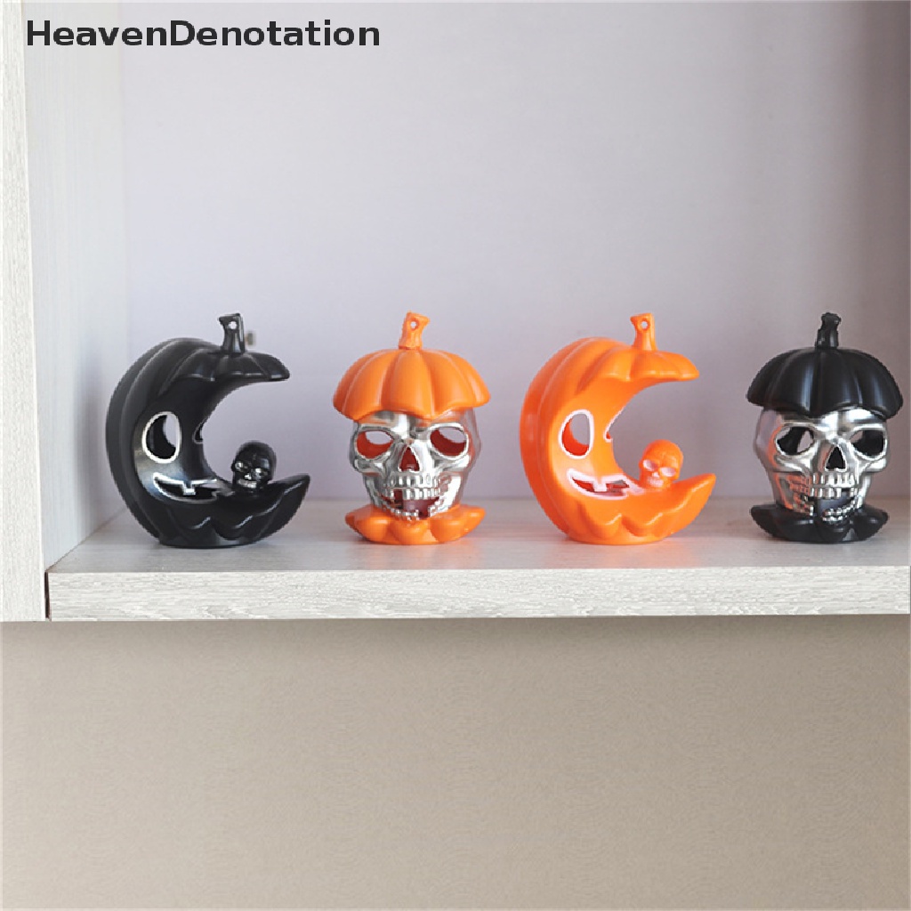 [HeavenDenotation] Halloween Lights Ghost Festival Decorative Props Horror Skull Colorful Pumpkin LED Lights HDV