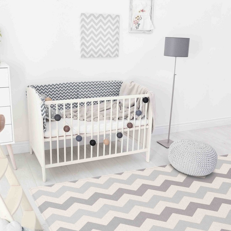 CobyHaus Playmat PVC Size XL (235 x 140 x 1.6 cm) - Yellow Bear Indian Village Grey