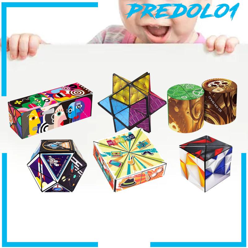 [Predolo1] Puzzle Kreatif Kubus Lancar Sensory Mainan Untuk Pesta Nikmat Anak Pemula
