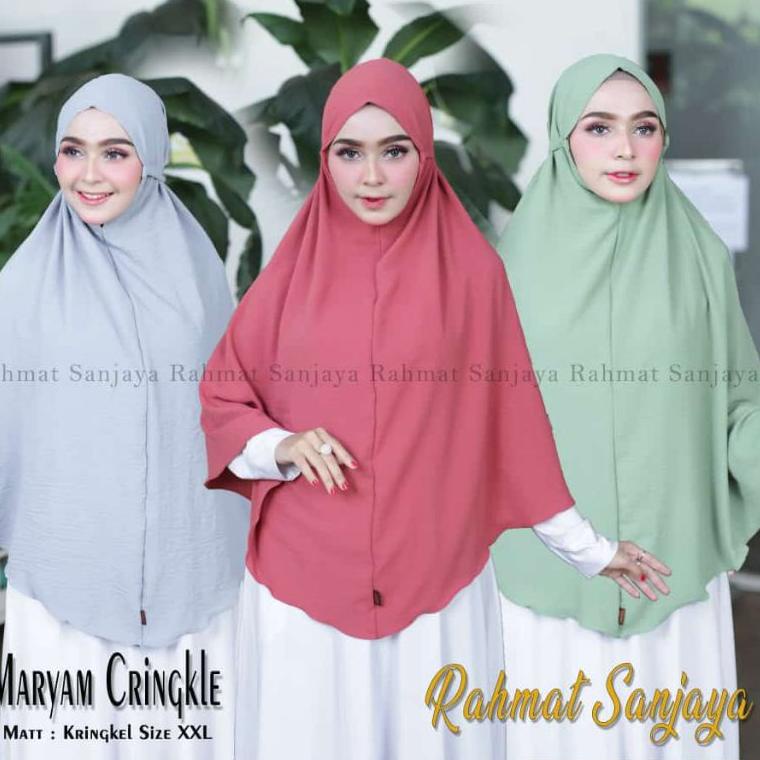 LANGSUNG KIRIM BERGO MARYAM (XXL) KRINGKEL PREMIUM/KERUDUNG MARYAM ORI RAHMAT SANJAYA