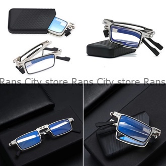 Kacamata baca plus anti radiasi titanium lipat auto fokus adjus/kacamata plus baca auto fokus anti r