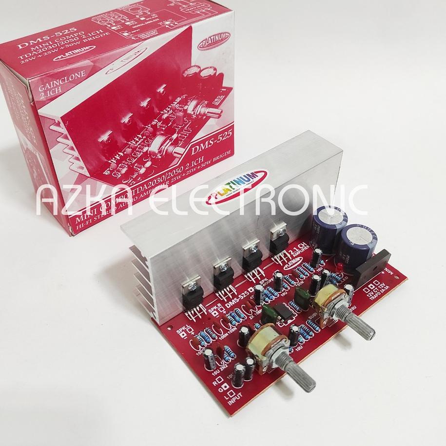 ☑ Kit Power Amplifier Speaker Aktif 2.1 Channel TDA2030 DMS 525 ➵