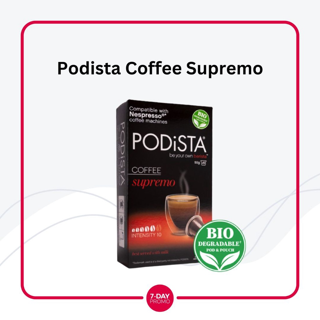 Nespresso Chocolate and Coffee Capsule Podista Kopi Kapsul (10 Capsules)