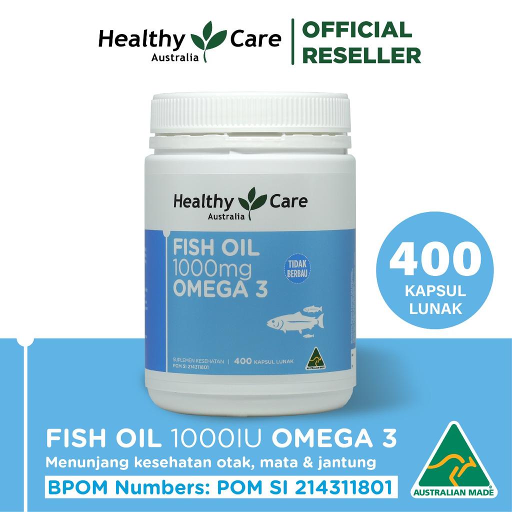 BPOM Healthy Care Fish Oil Omega 3 1000 mg - 400 Kapsul