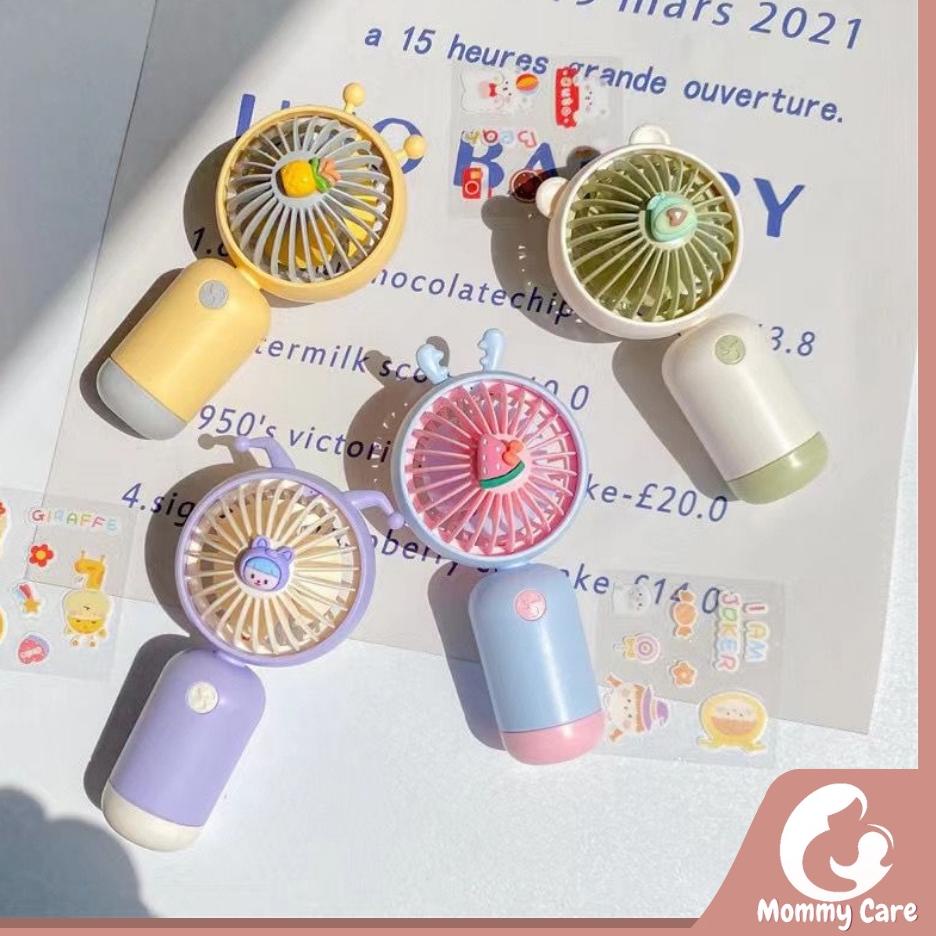 ➨ MOMMYCARE KIPAS MINI KARAKTER KIPAS ANGIN RECHARGER CAS USB KIPAS ANGIN MINI GENGGAM MINI FAN ❀