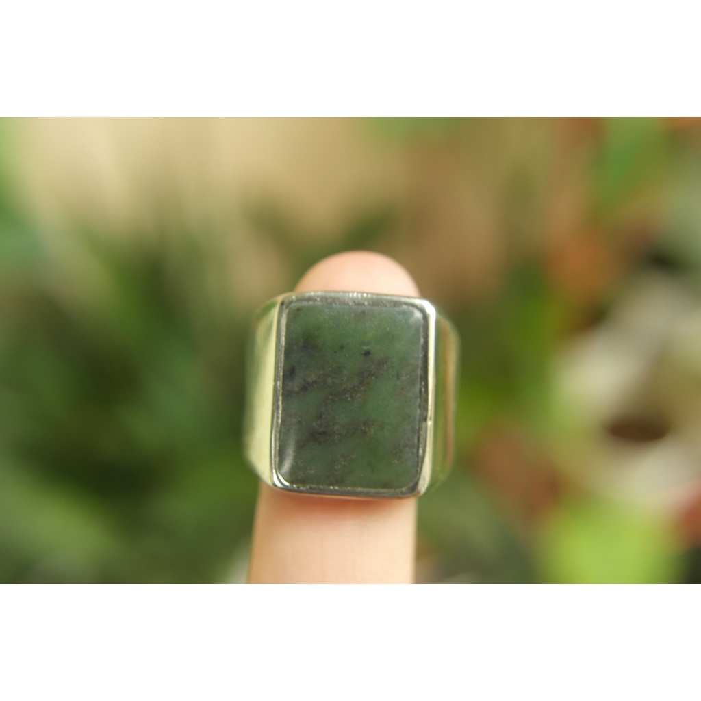 Natural Giok Aceh Ring 8 Kode Y464