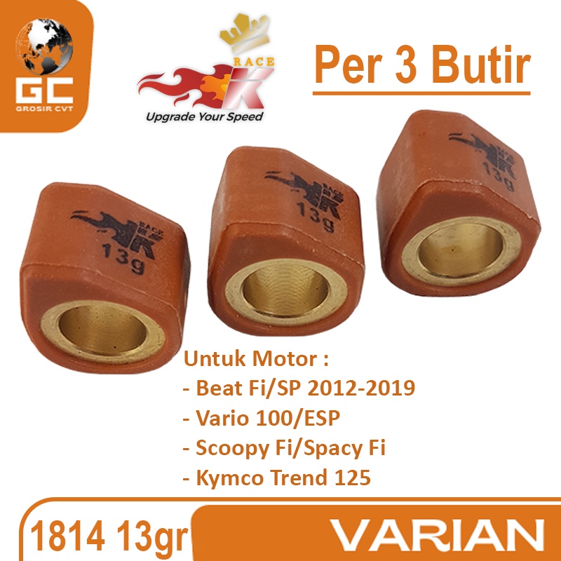 Sliding Roller Racing Race K Scoopy Vario Spacy Kymco Fi ESP POP Street 110 Per 3 Butir Race K IP19 1814
