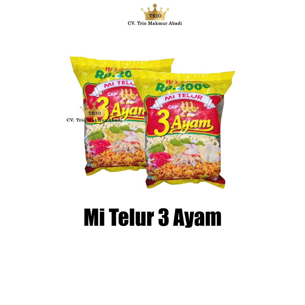 

Mie telur 3 Ayam 120g Bundling Isi 3pcs