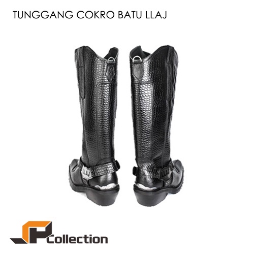 SPC Sepatu PDL Tunggang LLAJ Cokro Batu Kulit Sapi Asli Kelas 1 Good Quality