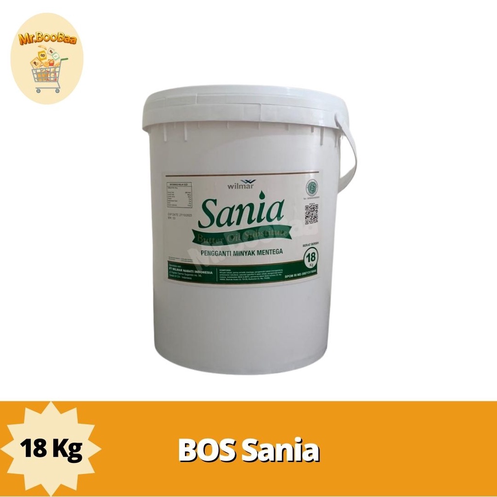 SANIA BOS Butter Oil Subtitute SANIA 20kg / SANIA Butter / SANIA Mentega / Margarin SANIA